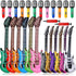 Tradder 48 Pcs Inflatable Rock Star Toy Set - Blow Up Guitar and Microphone for 80s 90s Musical Themed Parties
