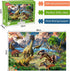 Puzzles for Kids Ages 4-8 - 100 Piece Dinosaur World Puzzles - Educational Toys Gifts