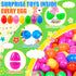 OCTERIC 330Pcs Set, 110 220 Colorful Prefilled Plastic Easter Plactic Eggs Filled with Assorted Toys Stickers Party