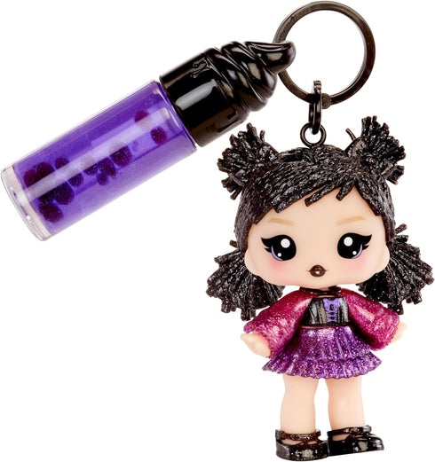 Yummiland 4+ Lip Gloss Doll: Sour Sweeties - Blake Licorice Includes DIY Lip Gloss + Removable Keychain, Cosmetic Play