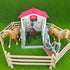 40PCS Plastic Horse Fence Toys - Farm Barn Corral Fencing Accessories Playset for Horse Figures and Toddlers