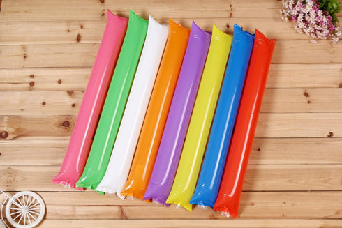 Hooshing 40PCS Thunder Sticks Bam Bam Inflatable Noisemakers for Cheerleading Basketball Football Party Spirit