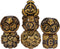 Metal Dice Set D&D, 7-Die DND Dice with Gift Bag for Dungeons and Dragons Role Playing Games (Antique Gold)