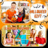 Halloween Large Erasers - Trick or Treat Party Favors Decorative Pumpkin Ghost Spider Erasers Bulk (36 Pcs)