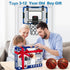Indoor Basketball Hoop for Kids Age 5-10 - Over The Door Mini Hoop with Electronic Scoreboard & 3 Balls