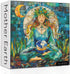 Stained Glass Mother Earth Puzzles for Adults 1000 Pieces, Nature Plant Jigsaw Puzzles, Hard Mother Love Decor