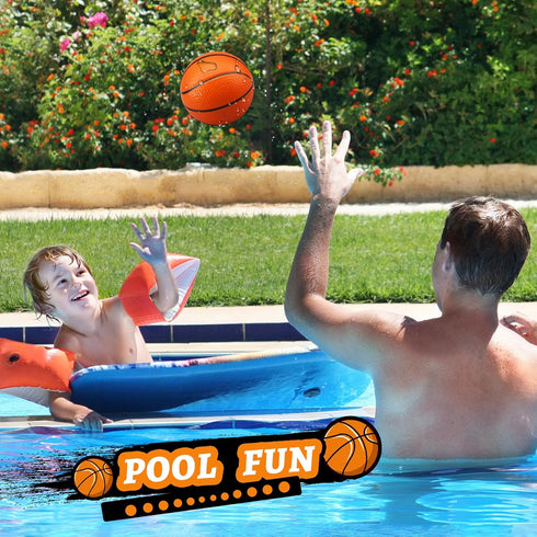 Mini Foam Basketball Replacement Ball for Indoor Basketball Hoop, Orange Soft Basketball Toy for Kids & Toddlers