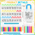 24 144 Pasimy Pieces Mandala Animals Coloring Goodies Bags with Makers Recycle Coloring Gifts Bags Color Your Own Totes