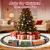 Novaluki Set 2-Layer 4-8, 3 4 5 6 7 8 Christmas Train for Kids, Train Track Toys with Smoke, Light and Sound, DIY