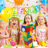 Number 7 Building Blocks Piñata, 16.5 Inch Party Supplies for 7th Birthday Decorations with Confetti Blocks Theme