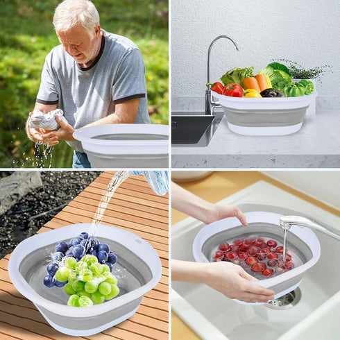 ZYCEHO Baby Bottle Wash Basin, Bottle Washing Basin - Collapsible Wash Basin for Baby Bottles, Reusable Sink Basket