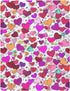 Pigsaly 27x39 Inch Crib Sheets Colorful Hearts Flowers Valentines Day Baby Sheet for Standard Crib Mattress Boys Girls