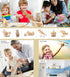 17 3D Set, 4 Pack Puzzled Wooden Airplane Model Kits - Water Plane, Spirit of St. Louis, Nieuport & Tri-Plane Wooden