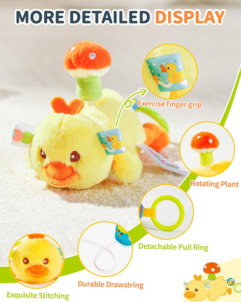 Jollybaby Baby Rattles & Soft Plush Hanging Toy for Stroller Crib car seat and Play Gym, Sensory Developmental Toys