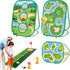 Golf Games for Kids - Sticky Golf Game, Golf Cornhole Game, and Golf Putting Game for Indoor and Outdoor Activities