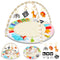 URMYWO Tummy Time Mat - Comfortable Baby Floor Play Mat Activity Gym