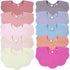 EllieHouse Baby Bibs for Girls Boys 10Pack Muslin Drool Teeth Drooling Teething