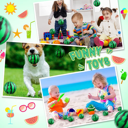 36 Pack 2.5 Inch Summer Zhanmai Watermelon Stress Balls Party Favors Sensory Fidget Toy Mini Watermelon Foam Balls One