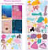 Set, 4, 5, 6, 7 Hapinest Magnetic Dress-Up Dolls for Girls Pretend Play A Fairytale Fantasy Dress Up Toy and Game