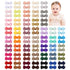 YHXX YLEN Baby Hair Bows for Girls | Mini Fully Lined Grosgrain Ribbon Hair Clips, 100PCS (50 Colors in Pairs)
