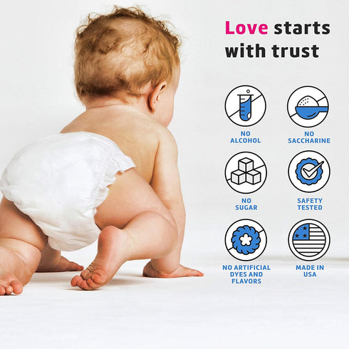 3.4 OZ De la Cruz Baby Diaper Rash Cream with Zinc Oxide - Maximum Strength Baby Healing Ointment to Help Soothe, Heal