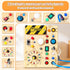 1-3 v2) Konijiwa Busy Board - Montessori Toys for Years Old Boys & Girls | Sensory Toys for Kids with Autism | Toddlers