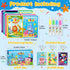 ZMLM 24 Pack 3-8 Water Coloring Books for Toddlers, Reusable Paint with Water Books with Pen, Mess Free Magic Doodle