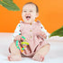9-Piece Set 3 Bright Starts Everything Nice Teething Toys - BPA-Free Rattles and Chillable Teethers, Purple and Pink