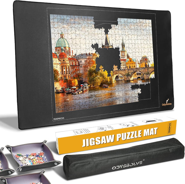 Jigsaw Puzzle Mat Roll Up 1500 Pieces Saver Pad 46" x 26"