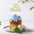 Gyufise 1Pcs 50 & Fabulous Cake Toppers - 50th Birthday Anniversary Party Decorations Supplies