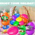 DZLHQON 36PCS Easter Eggs for Kids, Filled Easter Eggs with Character Toys, Large Medium Small Eggs, Italian Brainrot