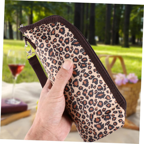 Kisangel Leopard Pattern Breastmilk Bottle Warmer Bag Insulation Milk Storage Pouch for Nursing Eco-friendly Bottle