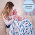 100% 47 47 Inches, 6 LollyBanks Baby Quilt Blanket, Organic Cotton Muslin Blankets for Boys, Large x Layers Soft