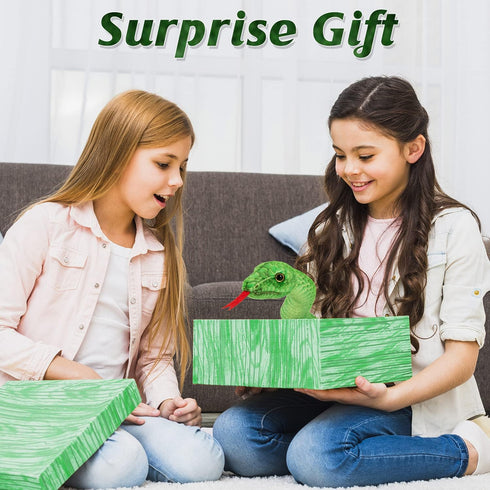 71in Large Snake Plush - Stuffed Animal Toy Snakes for Kids, Giant Lifelike Plush Snake for Birthday Gift Party Prank