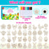 36 4-8 8-12 Worgree Easter Crafts for Kids, Pcs DIY Wooden Magnets Art Craft Supplies Painting Kit for Boys Girls Ages