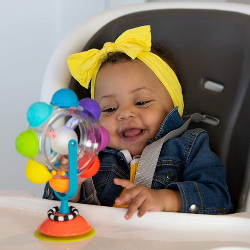Sassy Rainbow Wheel High Tray Toy, Suitable for Age 6+ Months