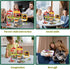 Set: 3+ Kids BBQ Grill Play Coffee, Card Reader, Cash Register, Play Food (Grilled Fish, Wings, Kebabs, Sausages), Play
