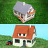 MECCANIXITY Mini DIY Tiles Model Building Set, PVC Miniature Roof Tiles for Model Building Dolls Houses Garden Sand