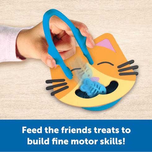 Learning Resources Fine Motor Feeding Friends, 39 Pieces, Toddler Toys, Montessori Preschool Learning Activities