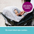 JJ Cole Winter Baby Car Seat Cover with Warm Sherpa Lining for Baby Seat or Stroller - Cuddly Gray