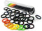 Citadel Black Health & Condition Rings, 80 Pack, Double Sided Black Plastic Rings for Dungeons and Dragons