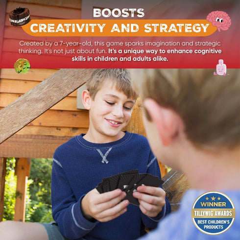 Taco vs Burrito Family Board Games for Kids 6-8, 8-12 & Up - Fun Travel Card Games for Everyone