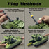 Playset, 12 4 3 3 4 5 6 Military Tank Toy Army Tank Toys with Pcs Army Men, Military Vehicles, Pull Back Fighter Jets