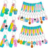 28 Pack Pop Fidget Toys Bulk Keychain for Kids, Mini Pop Its with 3D Animal Cute Keychains
