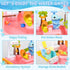 HUASHILUO 1-3 Upgraded Toddler Sand Water Table Toy with Electric Water Pump, for Toddlers Kids Sand Water