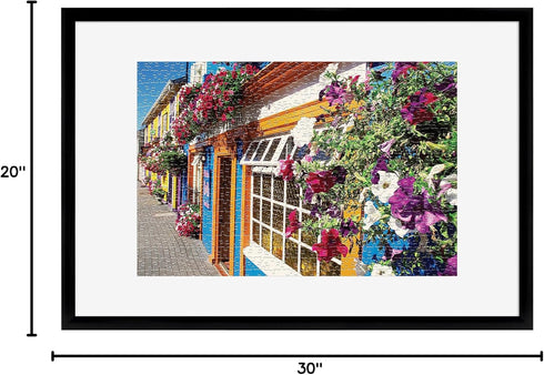 20x30 (1-Pack) MCS Puzzle Frame for Finished Puzzles, Black Vertical & Horizontal Wall-Mounted Large Picture Display