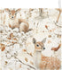 YETTASBIN 4 5 Pack Watercolor Deer Muslin Baby Hand Washcloths, Soft Cotton Bath Face Towel, Layers Extra Absorbent