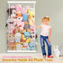 VOMELON Stuffed Animal Storage Holder, Elastic Stuffed Animal Net,Door/ Wall Mount Length Adjustable Hanging Stuffed