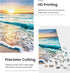 Puzzles for Adults 1000 Piece - Sunset Beach Wooden Jigsaw Puzzle Art, DIY Leisure Game Gift