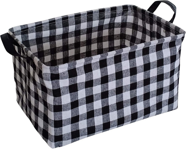 KUNRO Rectangle Toy Bin Waterproof Storage Organizer for Nursery Hamper, Kids Bedroom Laundry Baby Gift Shelf Baskets